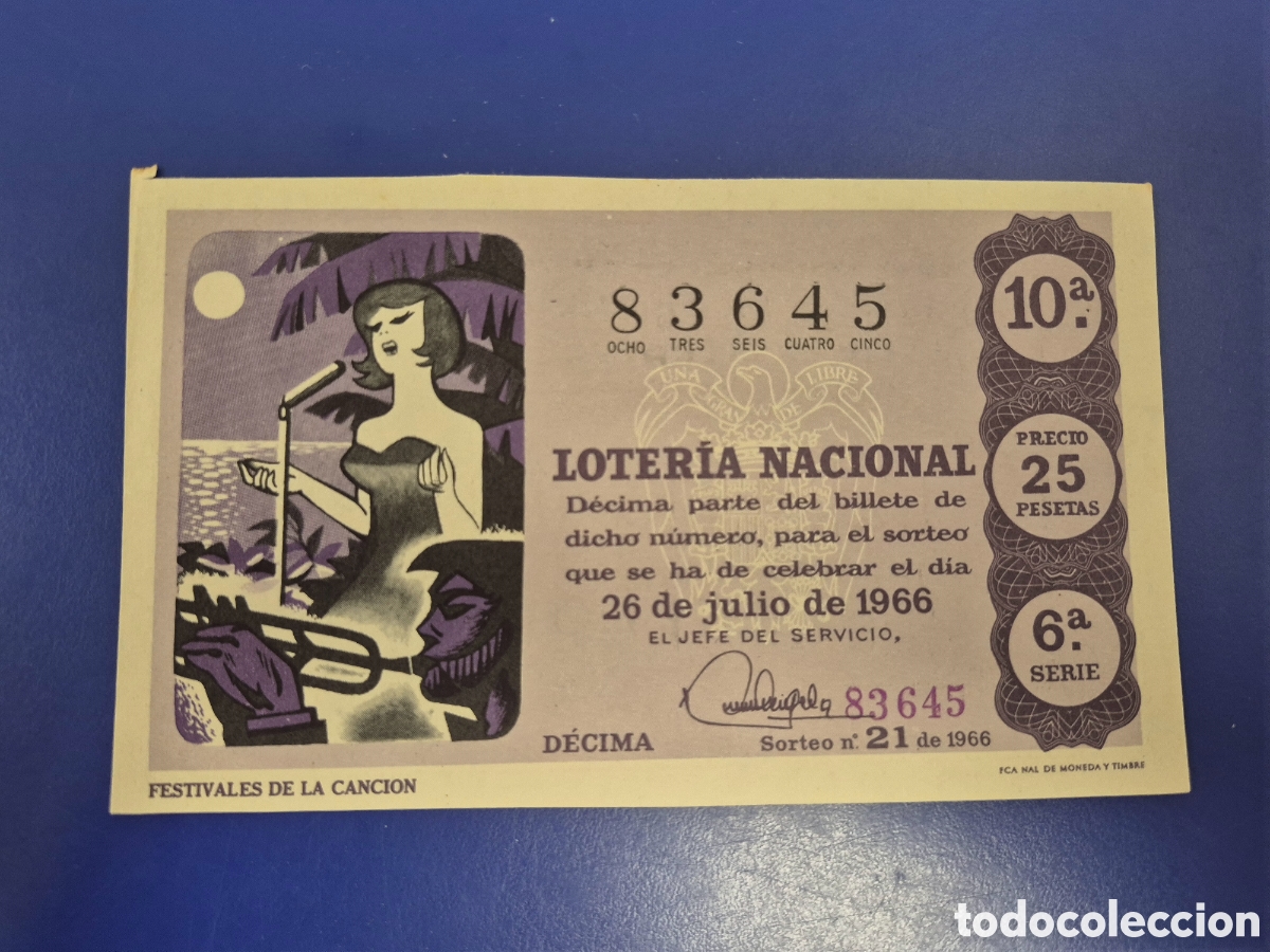 Loter&iacute;a Nacional: LOTERIA NACIONAL SORTEO 21 SERIE 6