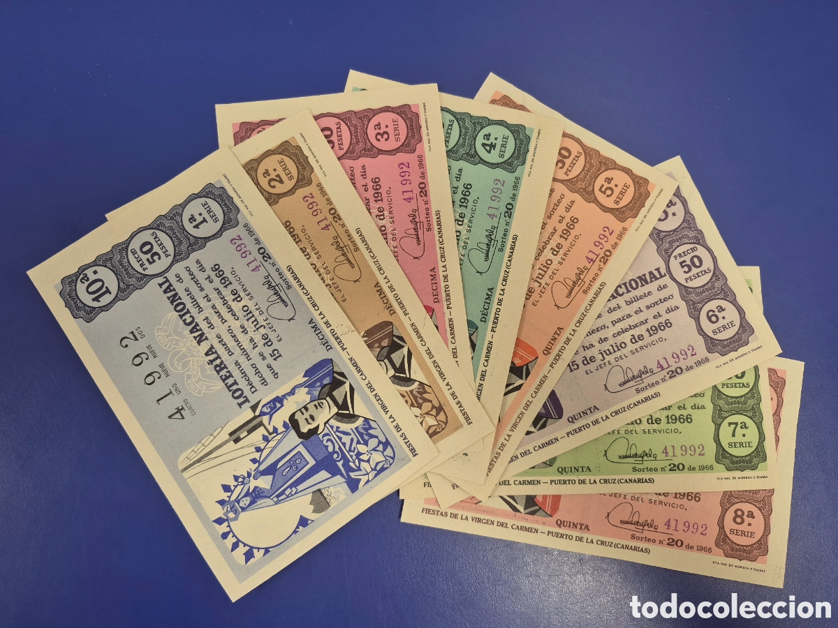 Loter&iacute;a Nacional: LOTERIA NACIONAL SORTEO 20 SERIE COMPLETA