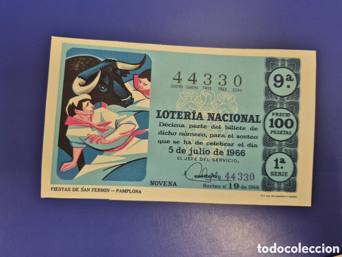 Loter&iacute;a Nacional: LOTERIA NACIONAL SORTEO 19 SERIE 1