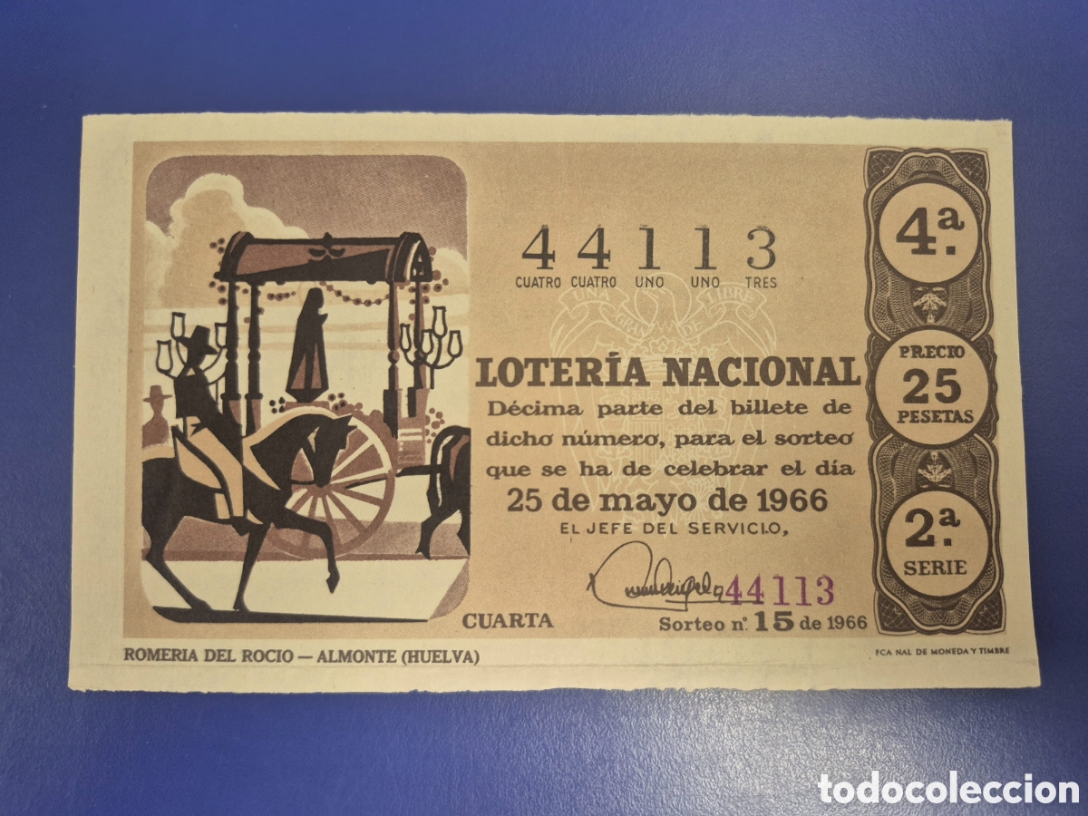 Loter&iacute;a Nacional: LOTERIA NACIONAL SORTEO 15 de 1962 SERIE 2