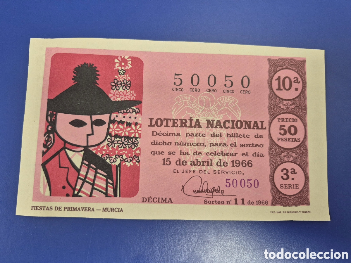 Loter&iacute;a Nacional: LOTERIA NACIONAL SORTEO 11 DE 1962 SERIE 3