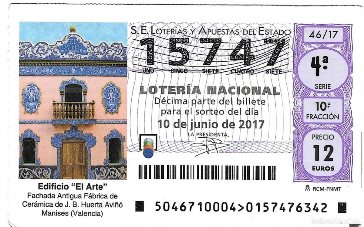 Loter&iacute;a nacional: D&eacute;cimo Loter&iacute;a Nacional, sorteo n&ordm; 46 de 2017. Edificio El Arte. ref. 9-1746 - Foto 1