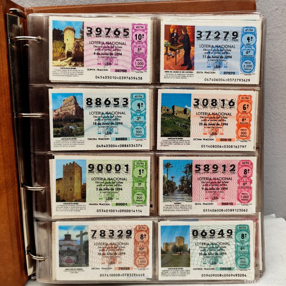 Loter&iacute;a Nacional: COLECCI&Oacute;N DE BILLETES DE LOTERIA NACIONAL - 1994 A 1997 - CORRELATIVOS / 430
