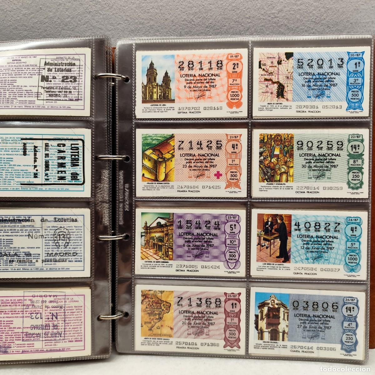 Loter&iacute;a Nacional: COLECCI&Oacute;N DE BILLETES DE LOTERIA NACIONAL - 1987 A 1991 / 432 (2)