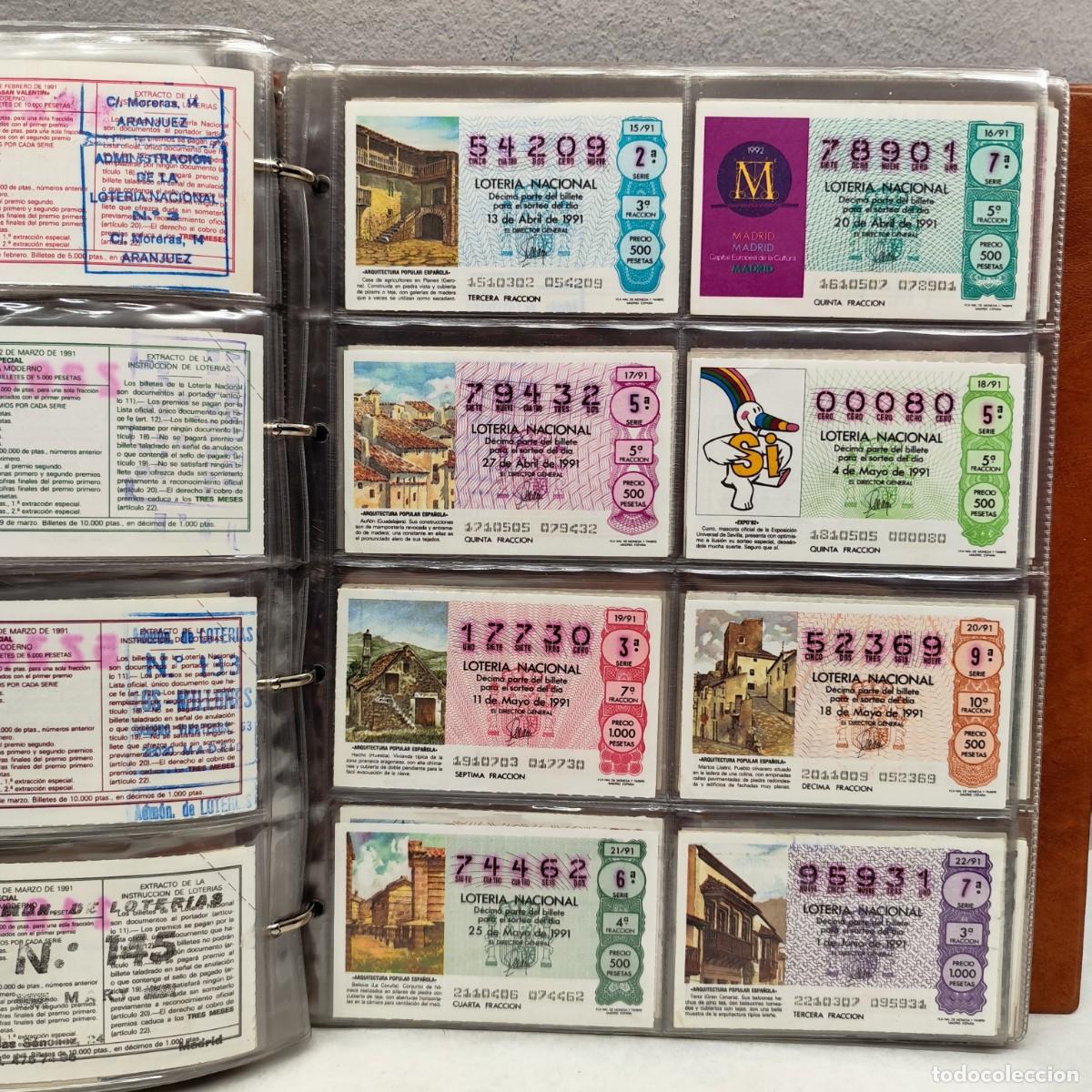 Loter&iacute;a Nacional: COLECCI&Oacute;N DE BILLETES DE LOTERIA NACIONAL - 1991 A 1994 / 432 (3)