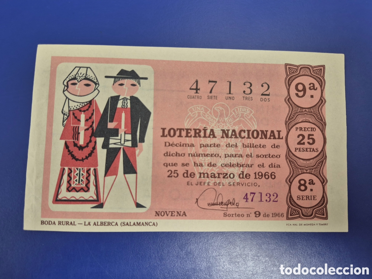 Loter&iacute;a Nacional: LOTERIA NACIONAL SORTEO 9 DE 1966 SERIE 8