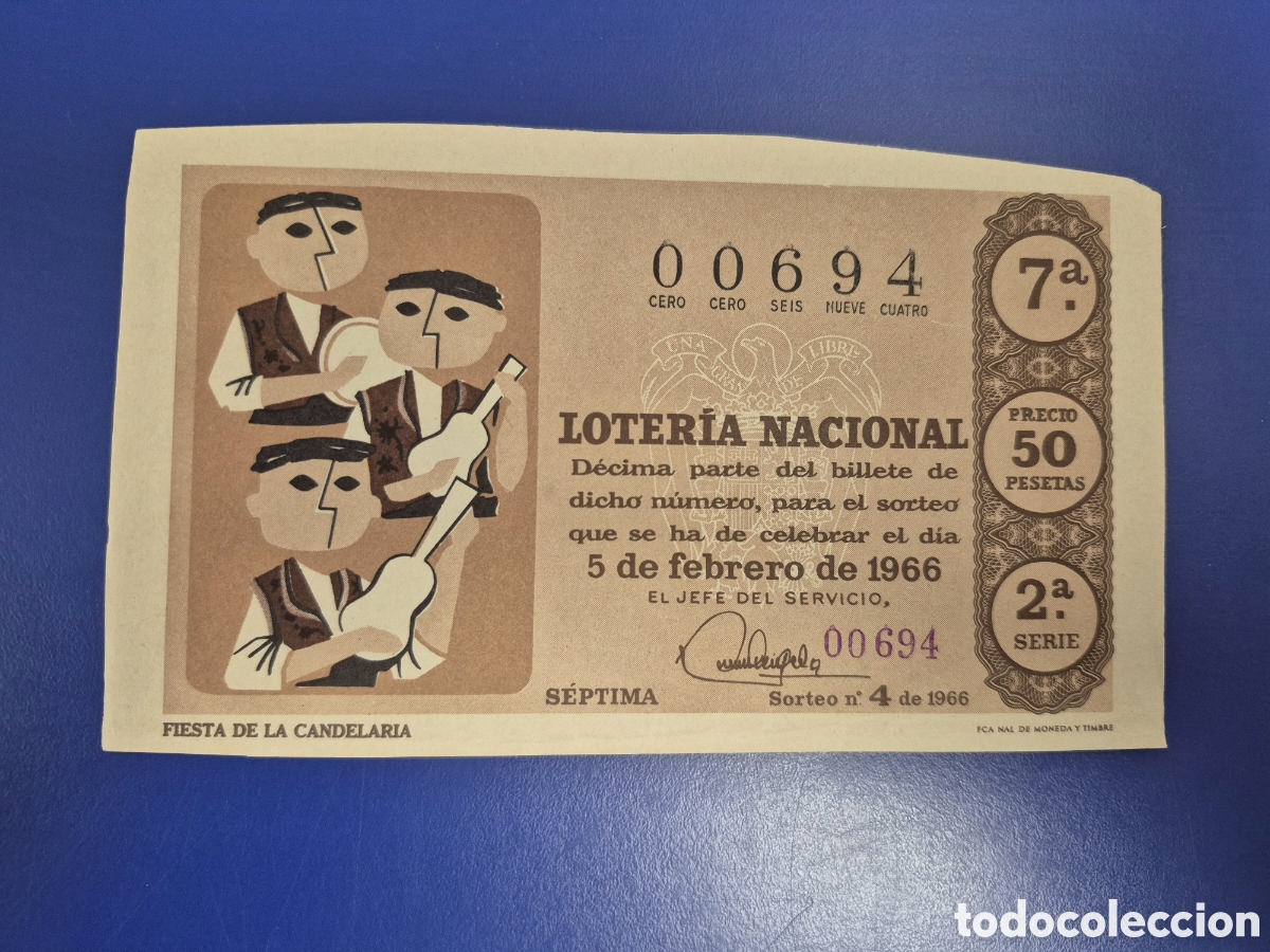 Loter&iacute;a Nacional: LOTERIA NACIONAL SORTEO 4 DE 1966 SERIE 2