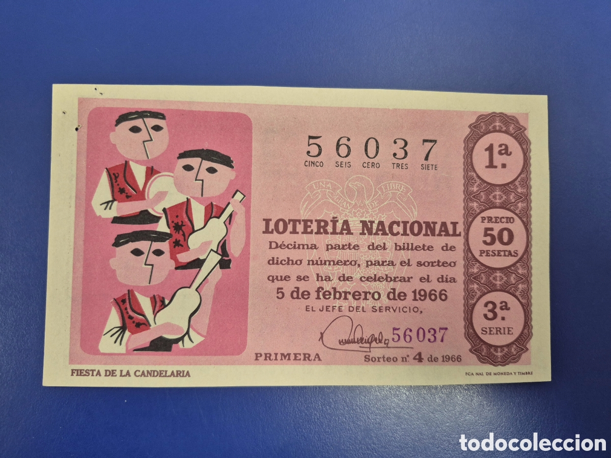 Loter&iacute;a Nacional: LOTERIA NACIONAL SORTEO 4 DE 1966 SERIE 3