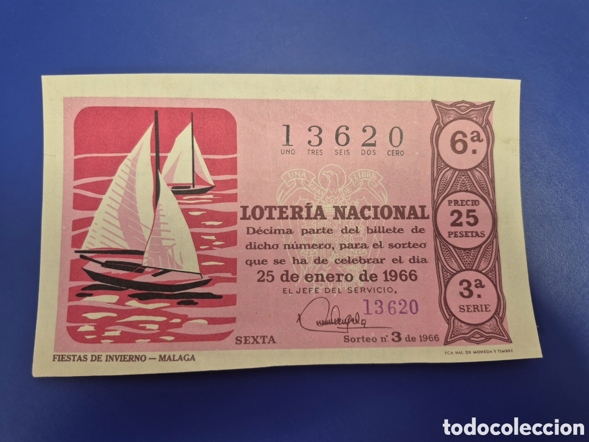 Loter&iacute;a Nacional: LOTERIA NACIONAL SORTEO 3 DE 1966 SERIE 3
