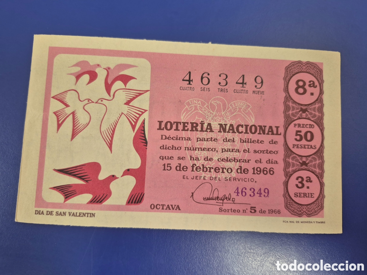 Loter&iacute;a Nacional: LOTERIA NACIONAL SORTEO 5 DE 1966 SERIE 3