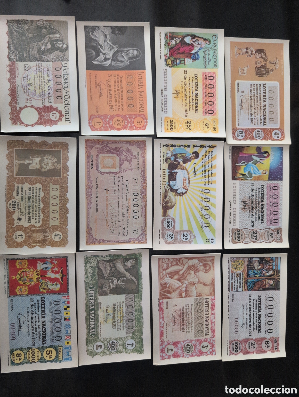 Nationale spanische Lotterie: Postales loter&iacute;a Nacional