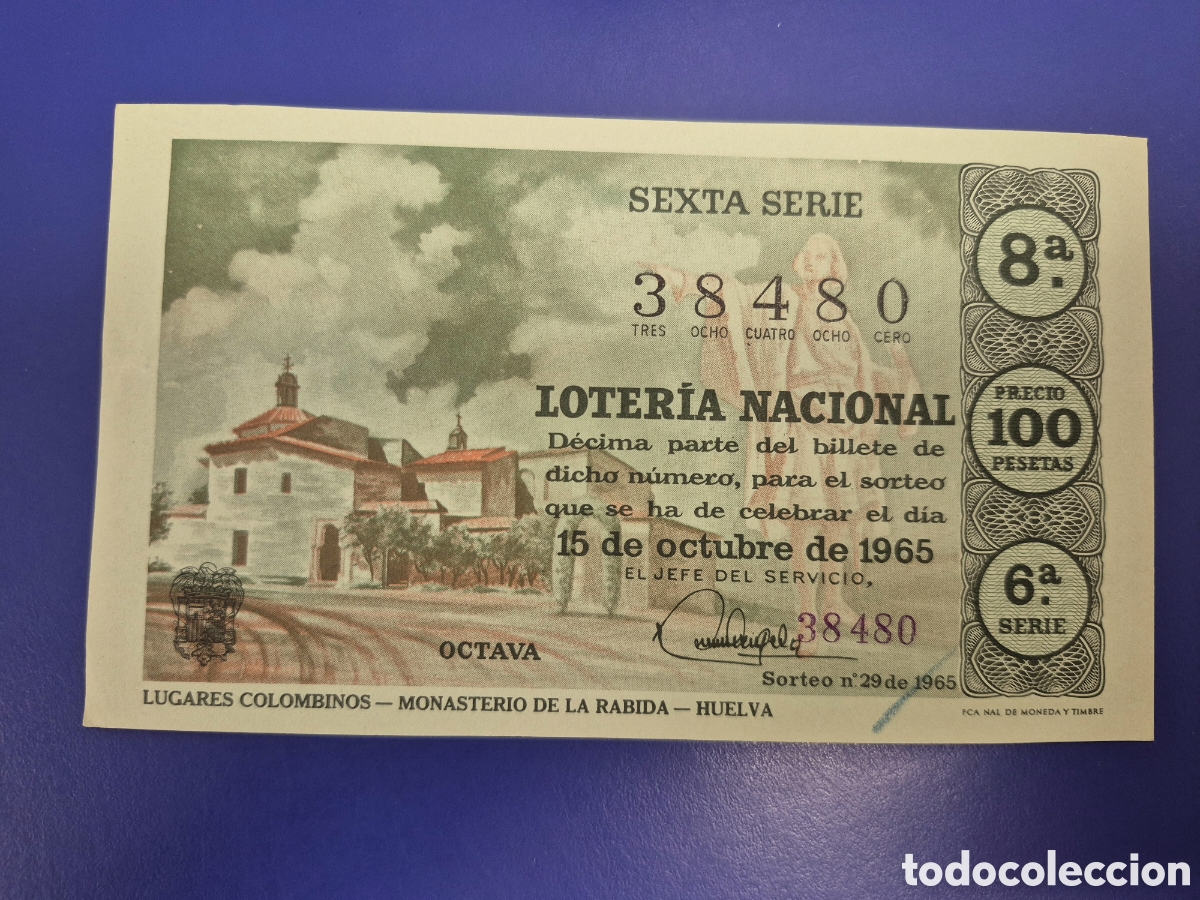 Loter&iacute;a Nacional: LOTERIA NACIONAL SORTEO 29 DE 1966 SERIE 6