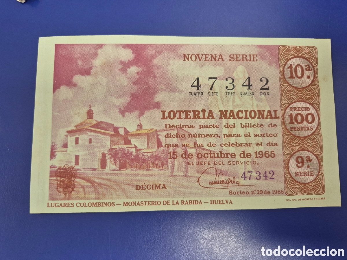 Loter&iacute;a Nacional: LOTERIA NACIONAL SORTEO 29 DE 1966 SERIE 9