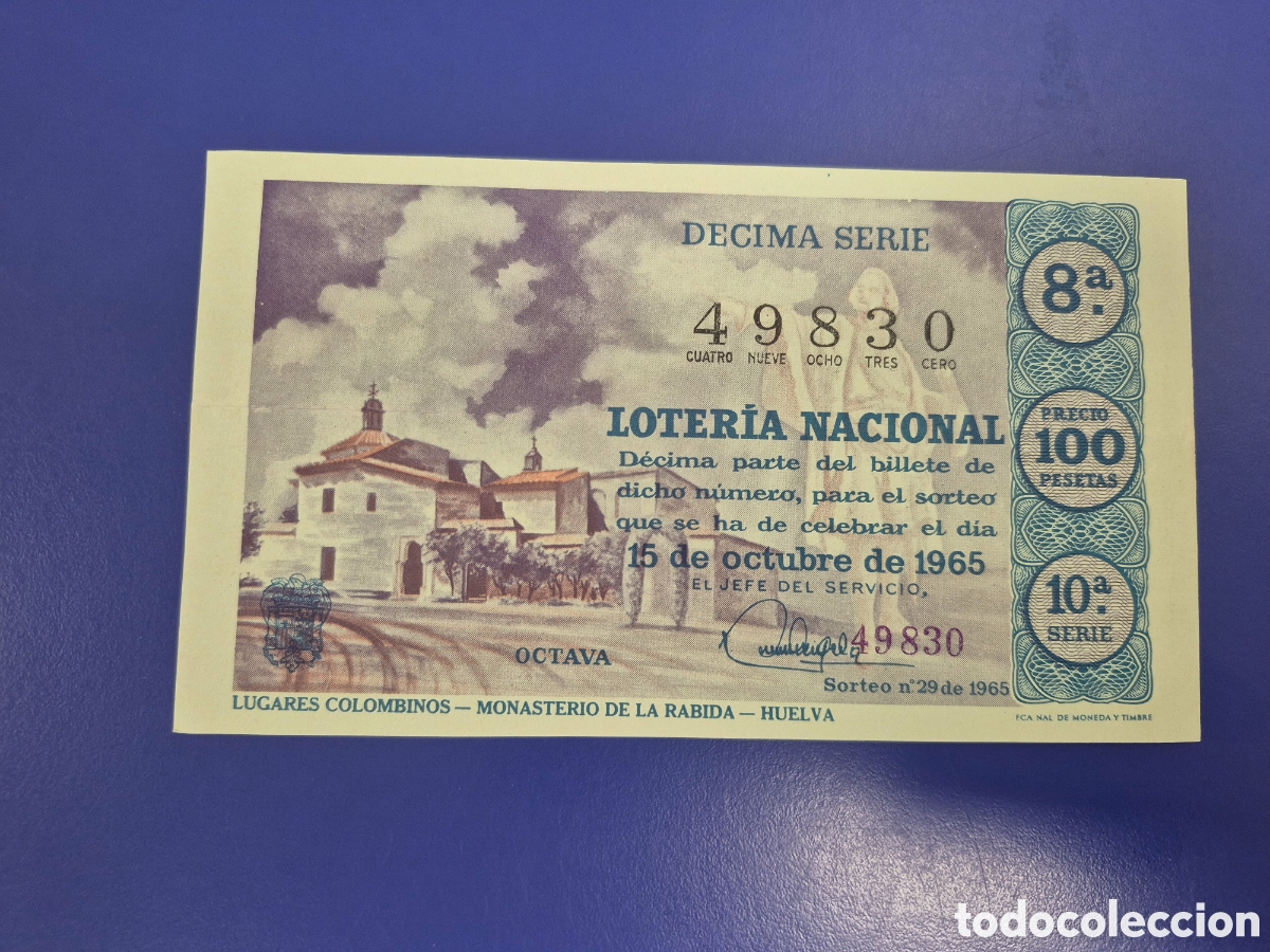Loter&iacute;a Nacional: LOTERIA NACIONAL SORTEO 29 DE 1966 SERIE 10