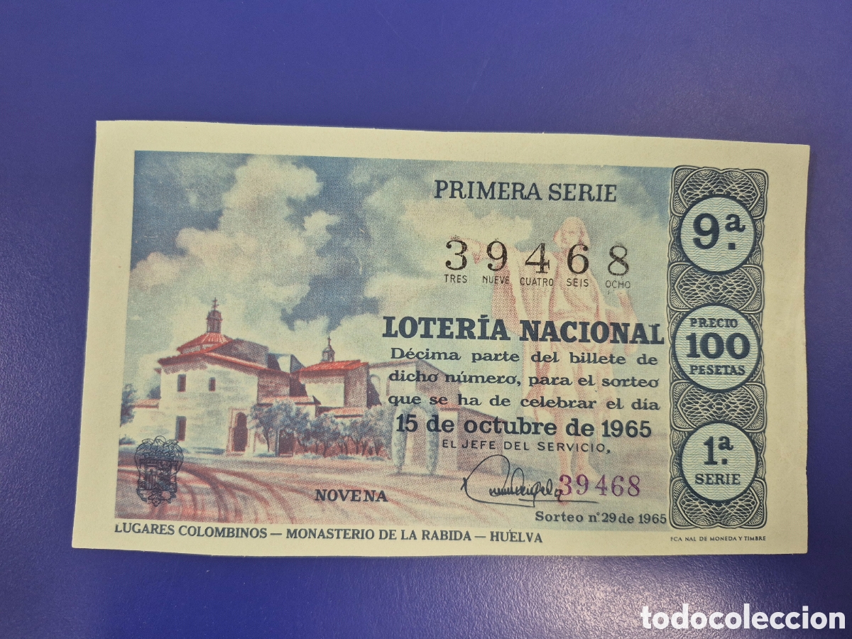 Loter&iacute;a Nacional: LOTERIA NACIONAL SORTEO 29 DE 1966 SERIE 1