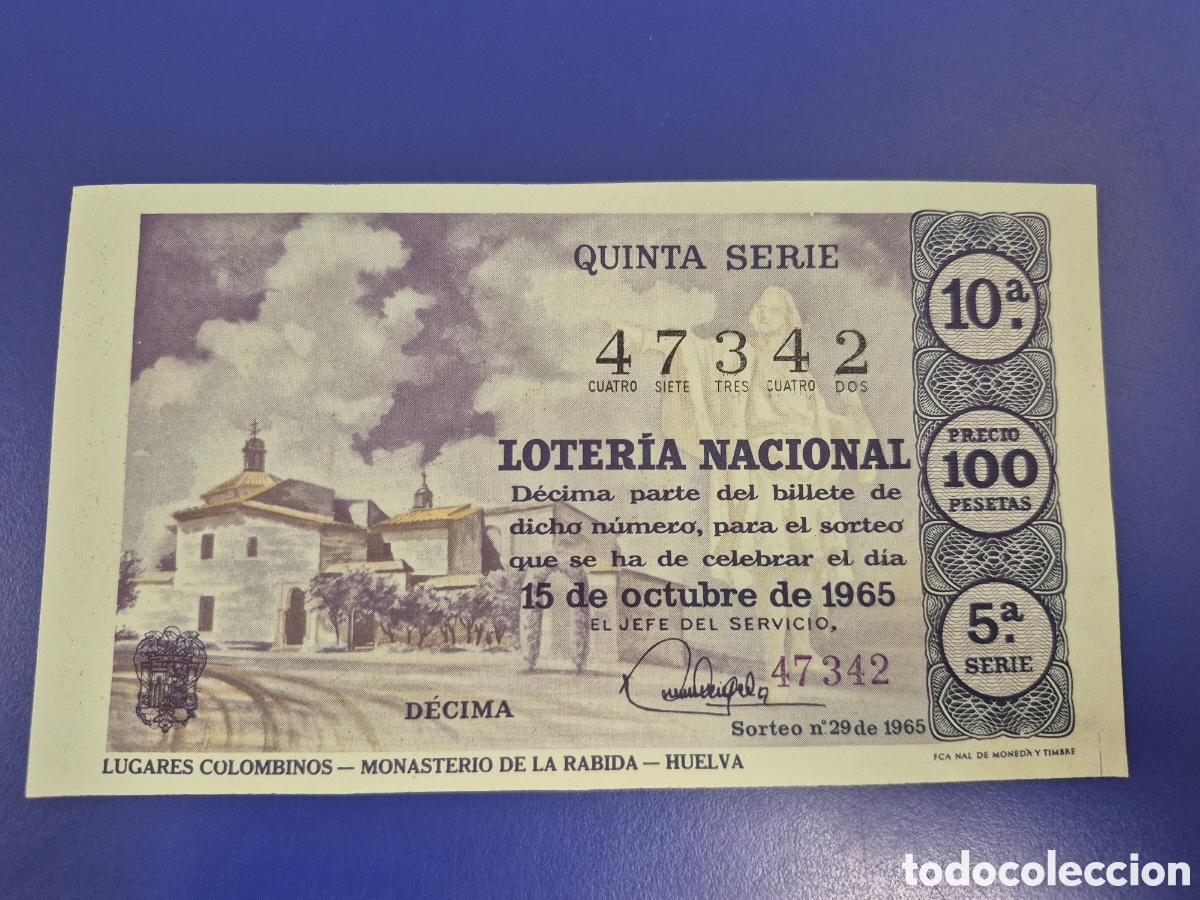 Loter&iacute;a Nacional: LOTERIA NACIONAL SORTEO 29 DE 1966 SERIE 5