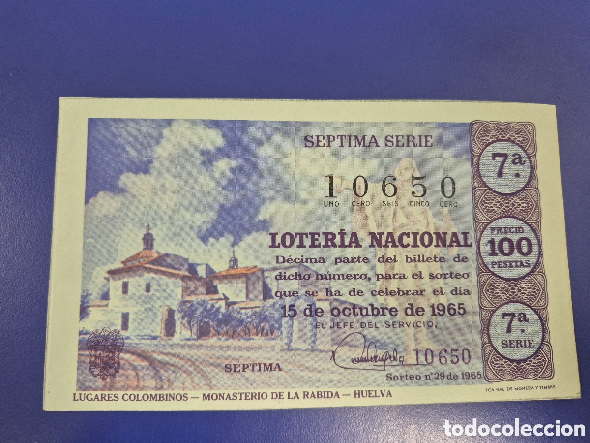 Loter&iacute;a Nacional: LOTERIA NACIONAL SORTEO 29 DE 1966 SERIE 7