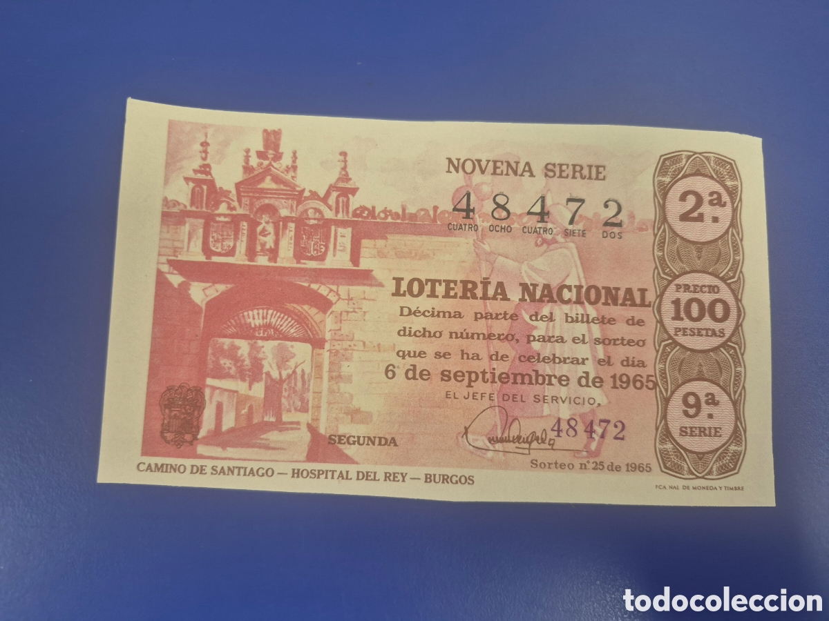 Loter&iacute;a Nacional: LOTERIA NACIONAL SORTEO 25 DE 1966 SERIE 9