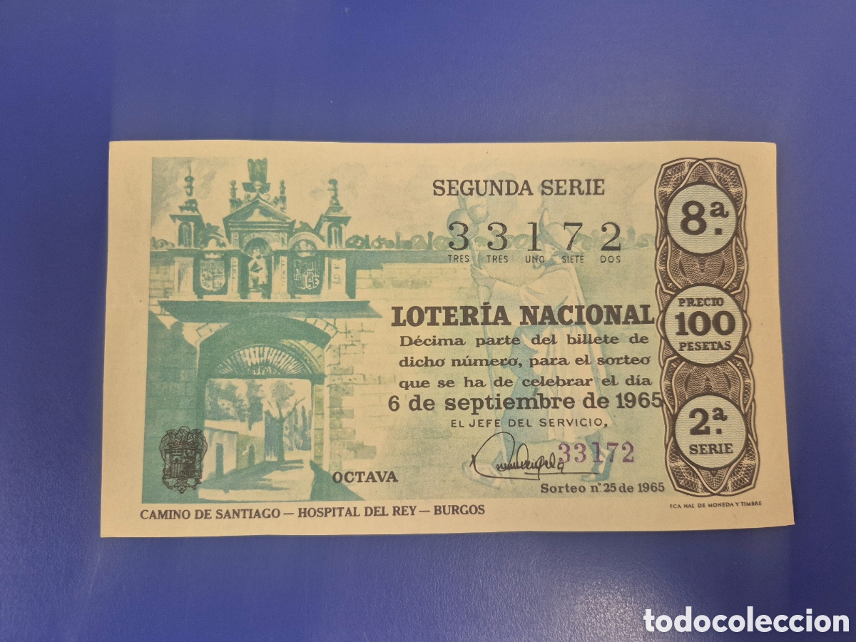 Loter&iacute;a Nacional: LOTERIA NACIONAL SORTEO 25 DE 1966 SERIE 2