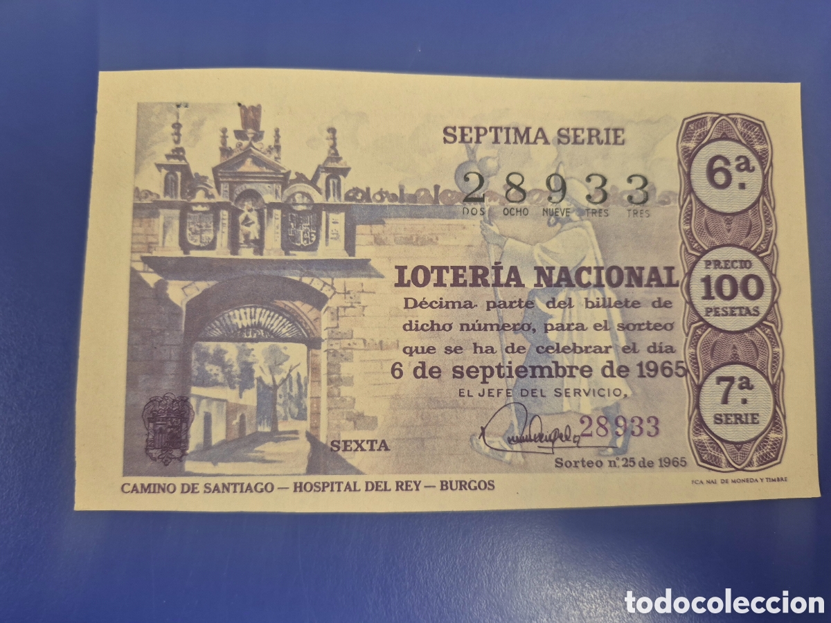 Loter&iacute;a Nacional: LOTERIA NACIONAL SORTEO 25 DE 1966 SERIE 7
