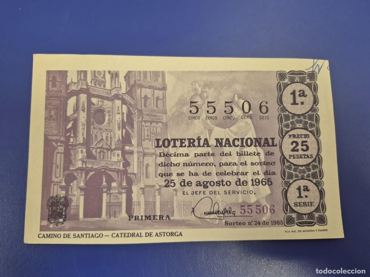 Loter&iacute;a Nacional: LOTERIA NACIONAL SORTEO 24 DE 1965 SERIE 1