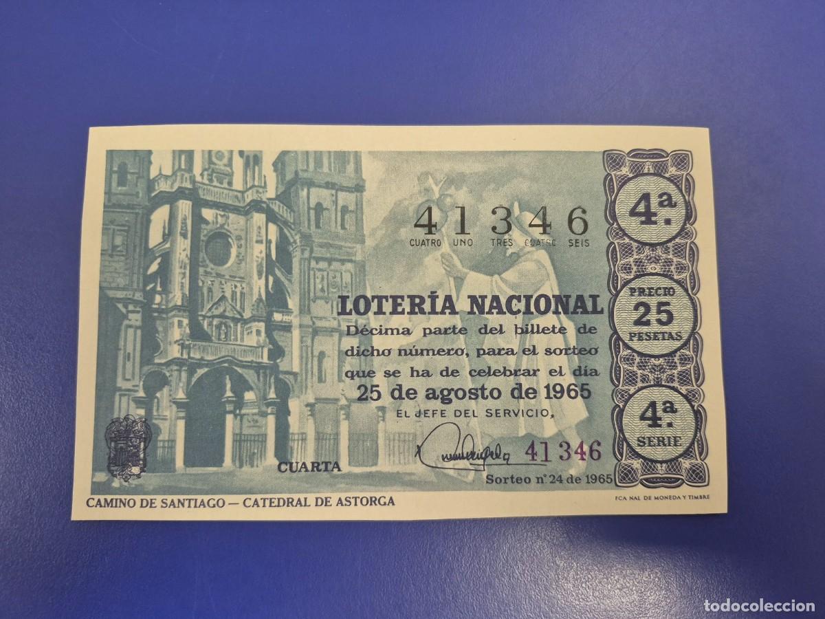 Loter&iacute;a Nacional: LOTERIA NACIONAL SORTEO 24 DE 1965 SERIE 4