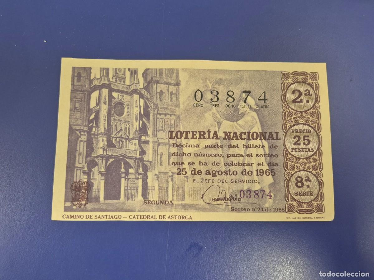 Loter&iacute;a Nacional: LOTERIA NACIONAL SORTEO 24 DE 1965 SERIE 8