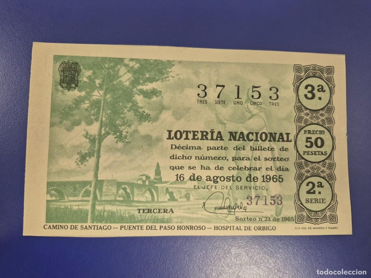 Loter&iacute;a Nacional: LOTERIA NACIONAL SORTEO 23 DE 1965 SERIE 2