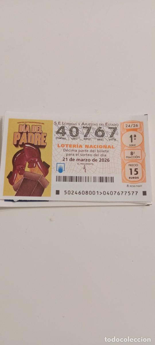Loter&iacute;a Nacional: LOTERIA NACIONAL DIA DEL PADRE EL DE FOTO C-AMC