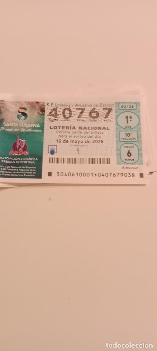 Loter&iacute;a Nacional: ASOCIACION ESPA&Ntilde;OLA PRENSA DEPORTIVA LOTERIA NACIONAL EL DE FOTO C-AMC