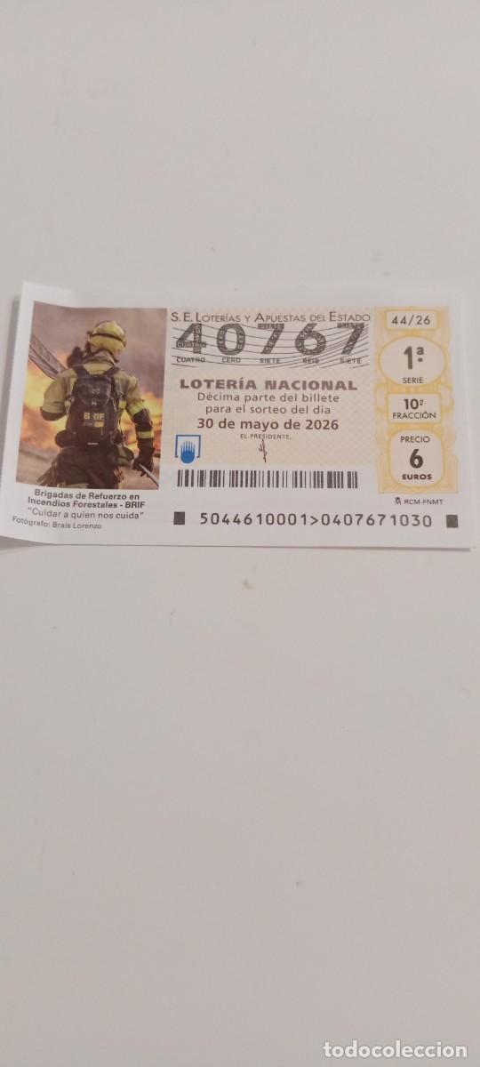 Loter&iacute;a Nacional: BRIGADA REFUERZO INCENDIOS FORESTALES LOTERIA NACIONAL EL DE FOTO C-AMC