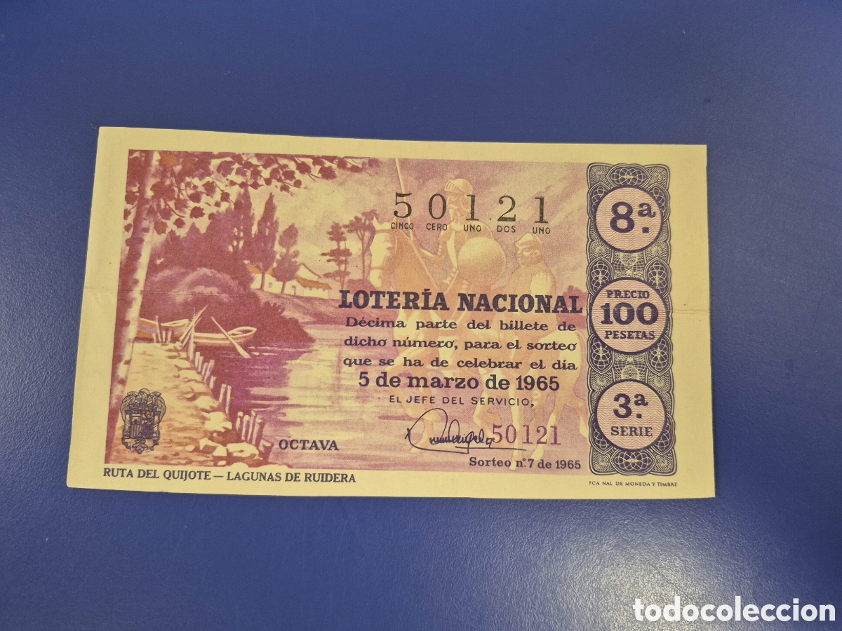Loter&iacute;a Nacional: LOTERIA NACIONAL SORTEO 7 DE 1965 SORTEO 3
