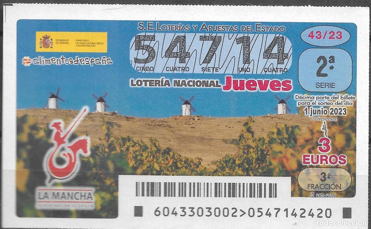Loter&iacute;a Nacional: LOTERIA DEL JUEVES,01/06/2023.