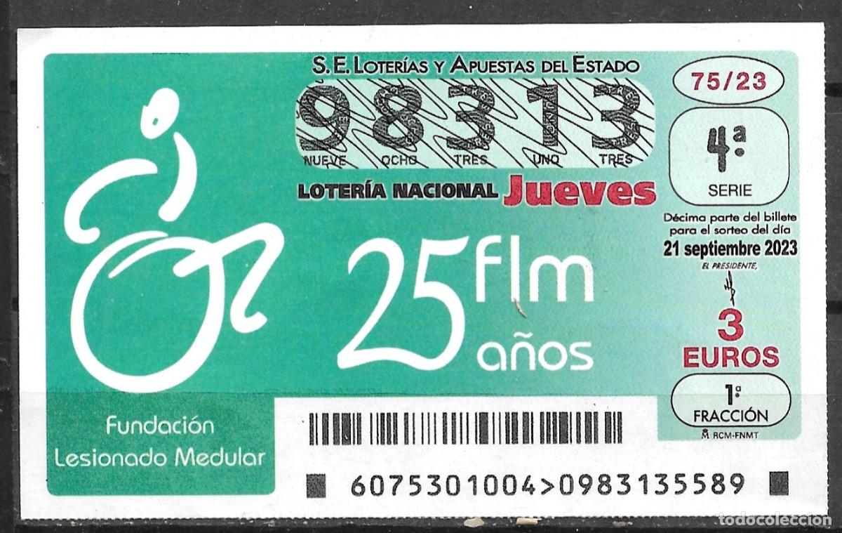 Loter&iacute;a Nacional: LOTERIA DEL JUEVES,21/09/2023.