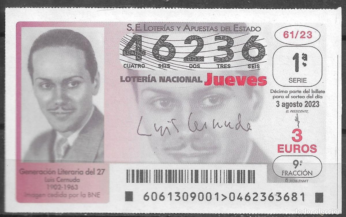 Loter&iacute;a Nacional: LOTERIA DEL JUEVES,03/08/2023.