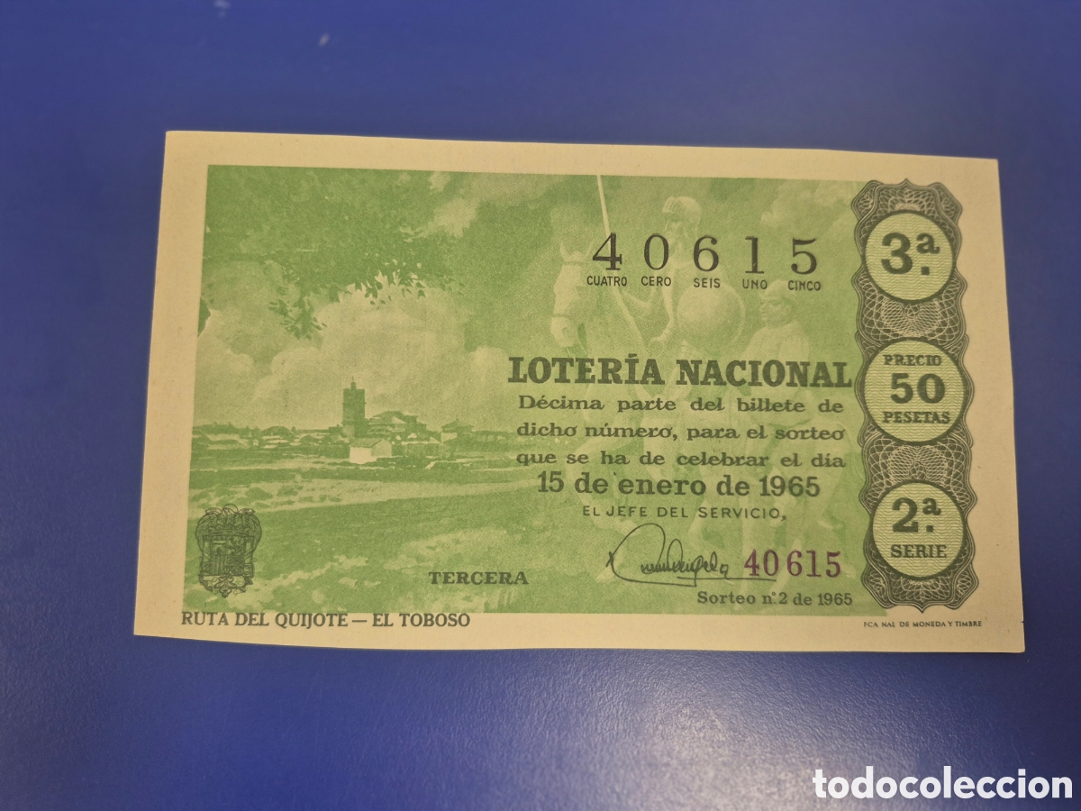 Loter&iacute;a Nacional: LOTERIA NACIONAL SORTEO 2 DE 1965 SERIE 2