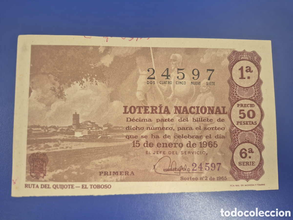 Loter&iacute;a Nacional: LOTERIA NACIONAL SORTEO 2 DE 1965 SERIE 6