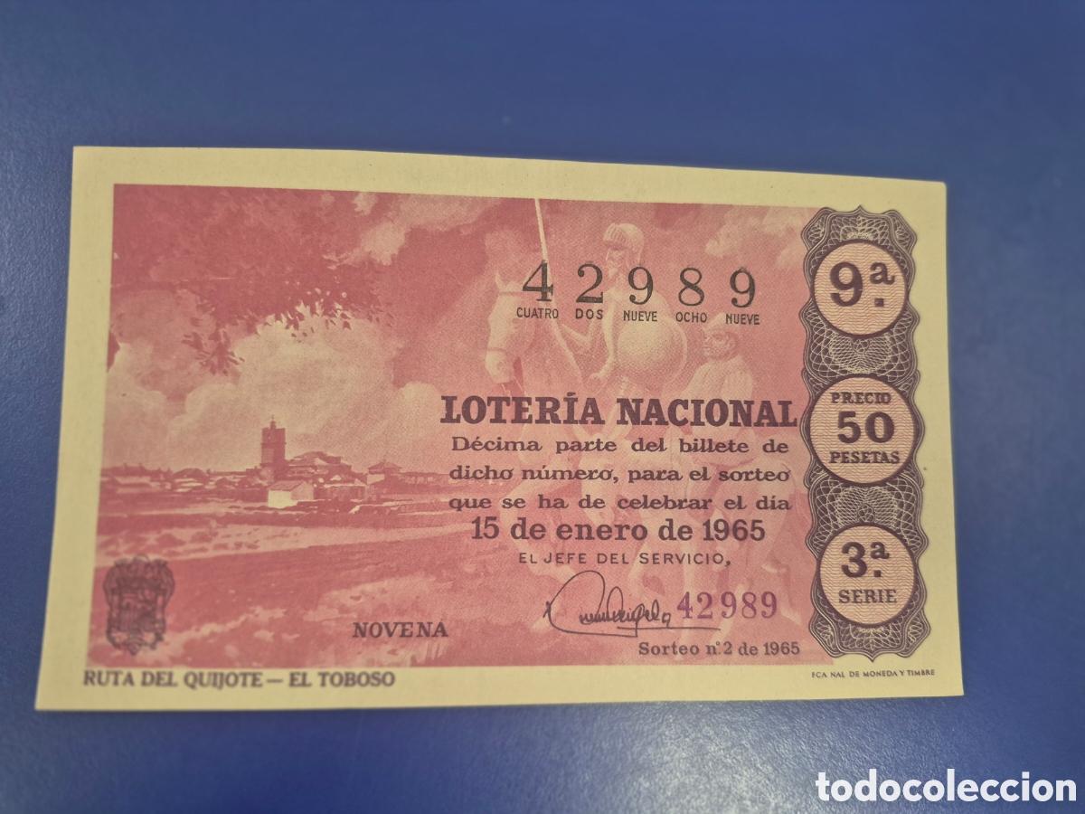 Loter&iacute;a Nacional: LOTERIA NACIONAL SORTEO 2 DE 1965 SERIE 3