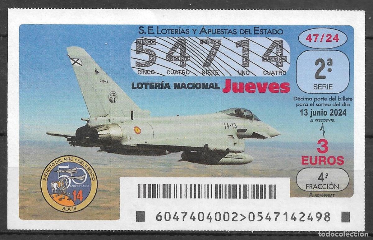 Loter&iacute;a Nacional: LOTERIA DEL JUEVES,13/06/2024.