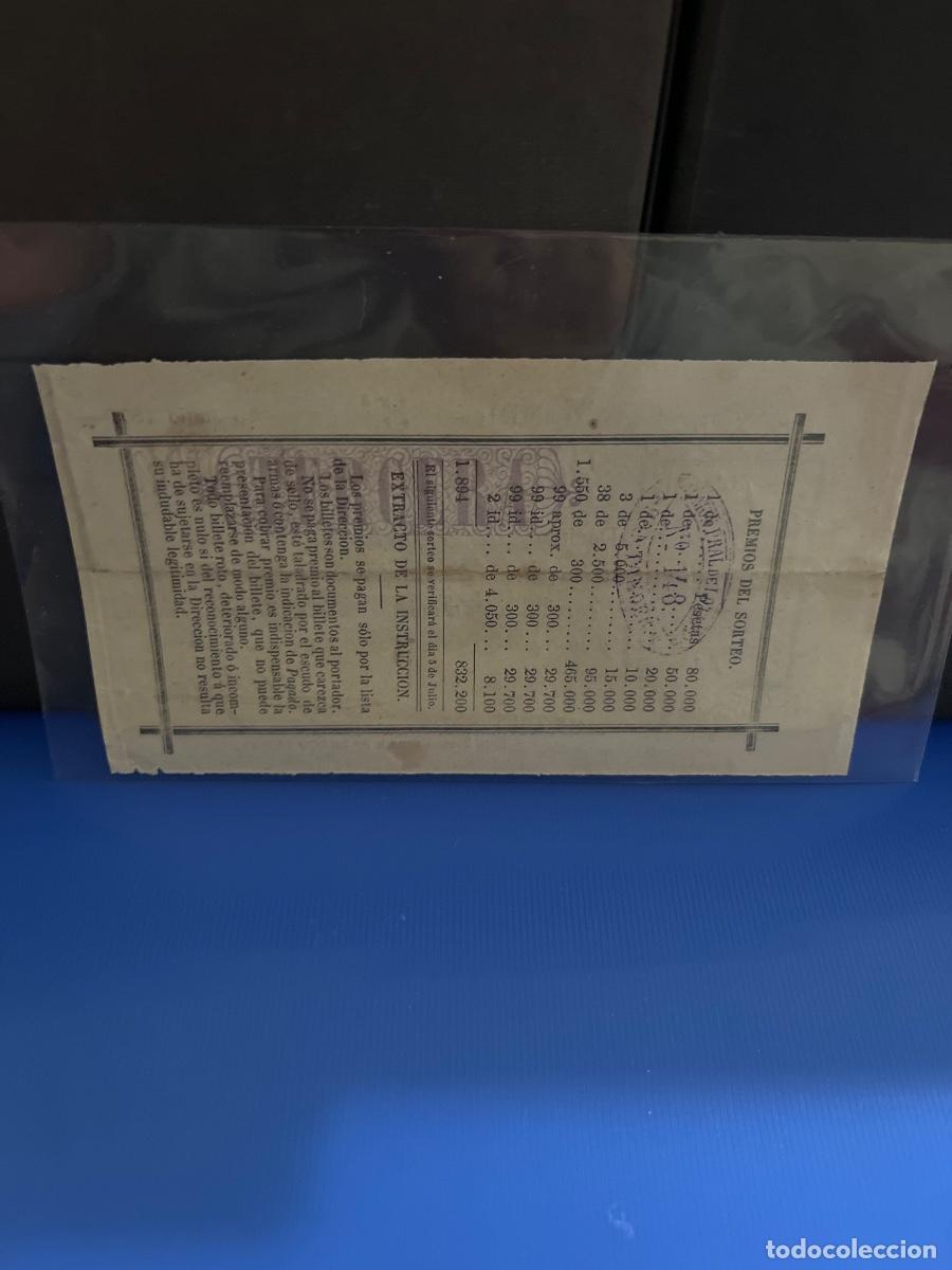 Loter&iacute;a nacional: D&eacute;cimo de loter&iacute;a 1879 - Foto 2