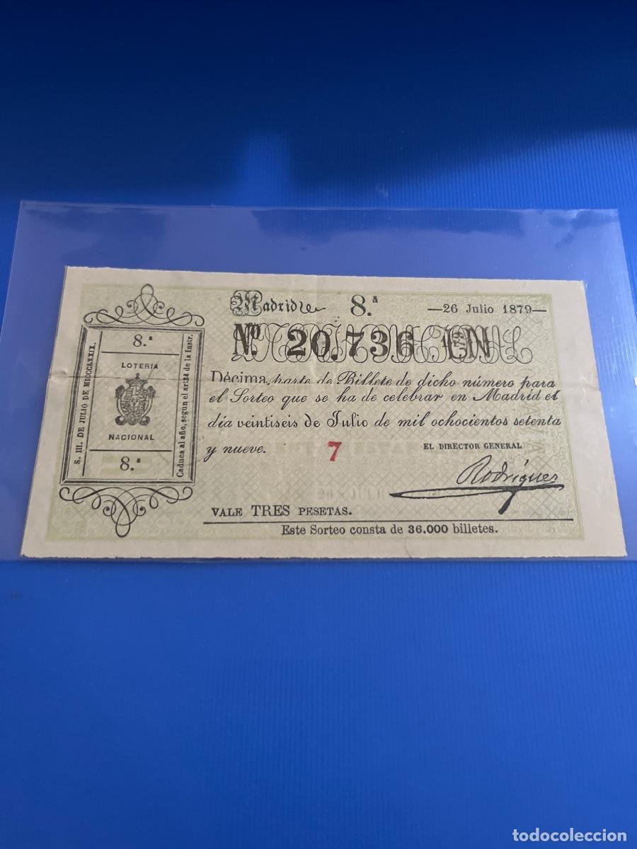 Loter&iacute;a Nacional: D&eacute;cimo de loter&iacute;a 1879