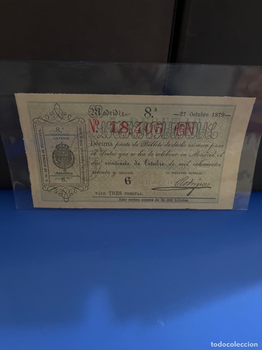 Loter&iacute;a Nacional: D&eacute;cimo de loter&iacute;a 1879
