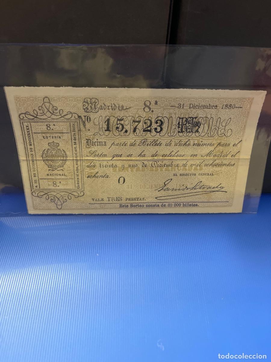 Loter&iacute;a Nacional: D&eacute;cimo de loter&iacute;a 1880