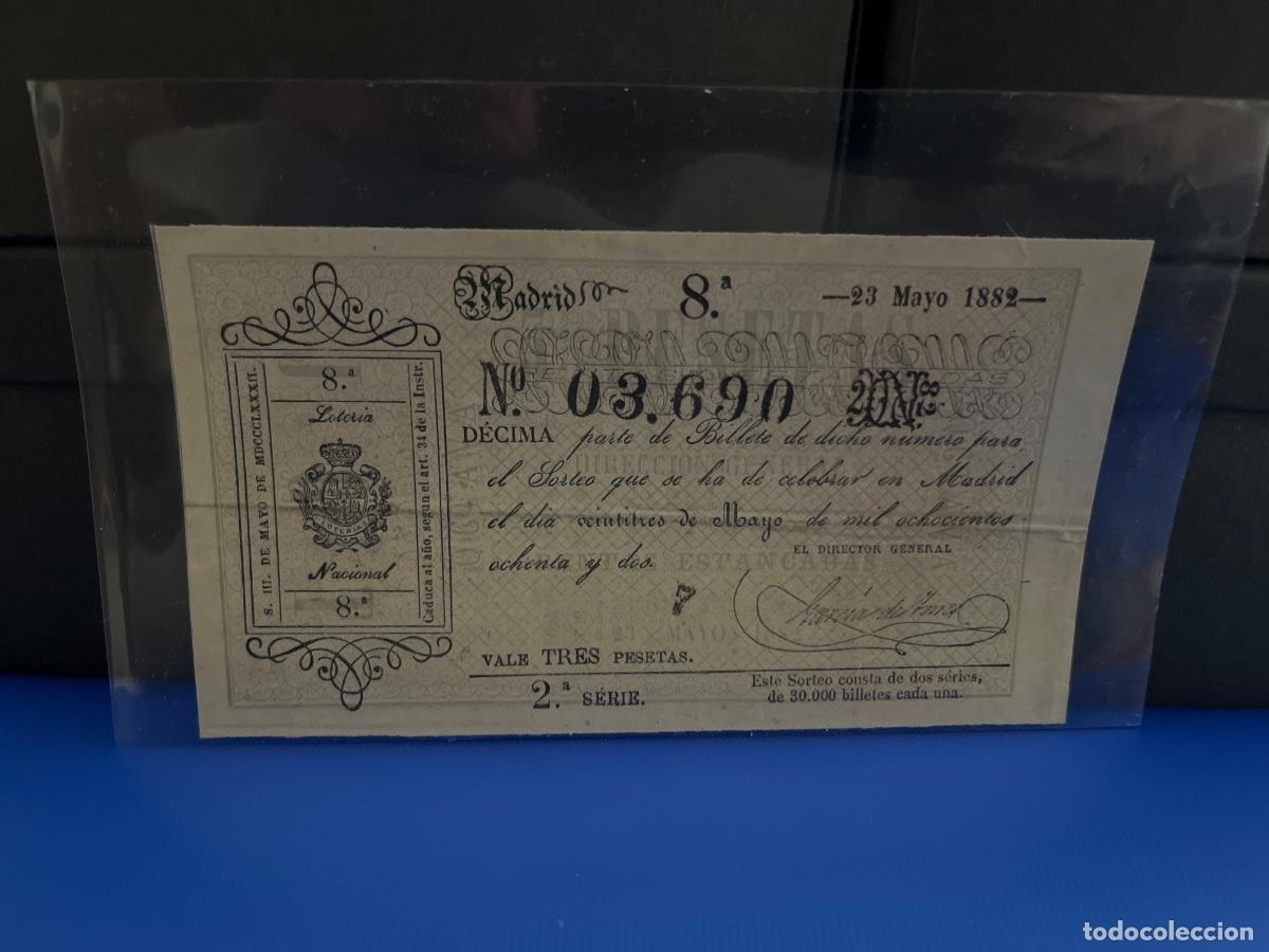 Loter&iacute;a Nacional: D&eacute;cimo de loter&iacute;a 1882