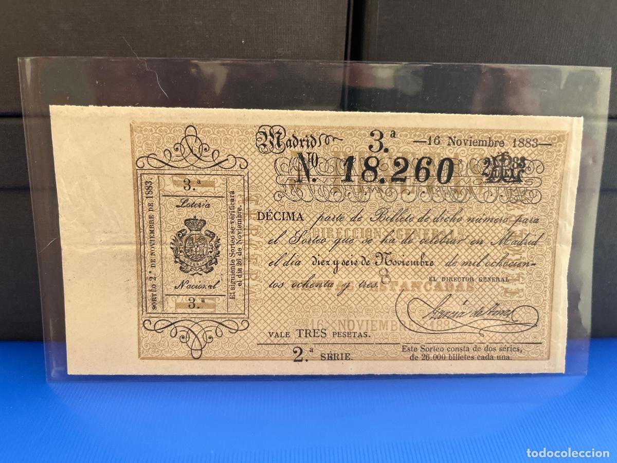 Loter&iacute;a Nacional: D&eacute;cimo de loter&iacute;a 1883