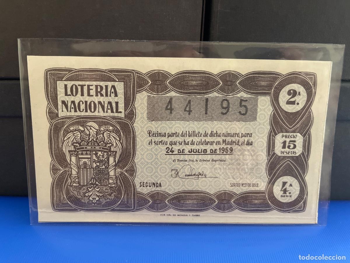 Loter&iacute;a Nacional: Loter&iacute;a nacional 1959 sorteo 21