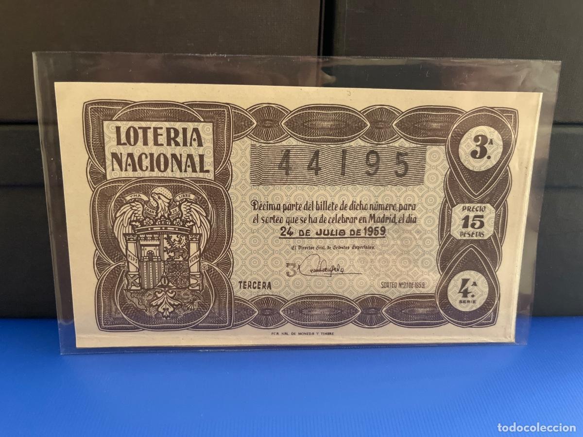Loter&iacute;a Nacional: Loter&iacute;a nacional 1959 sorteo 21