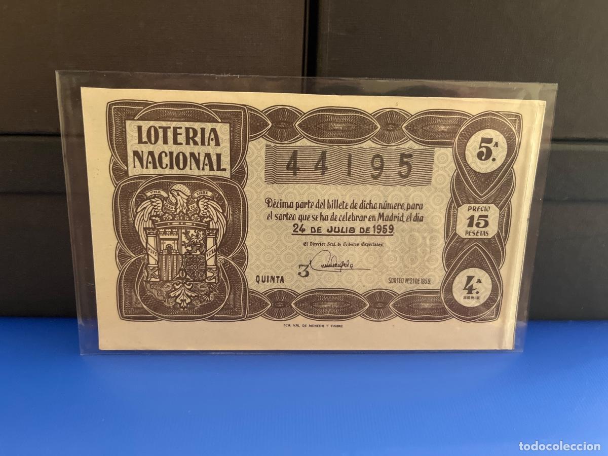 Loter&iacute;a Nacional: Loter&iacute;a nacional 1959 sorteo 21