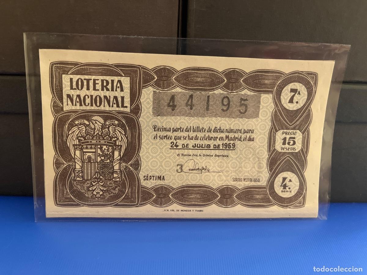 Loter&iacute;a Nacional: Loter&iacute;a nacional 1959 sorteo 21