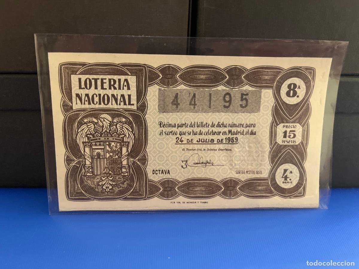 Loter&iacute;a Nacional: Loter&iacute;a nacional 1959 sorteo 21